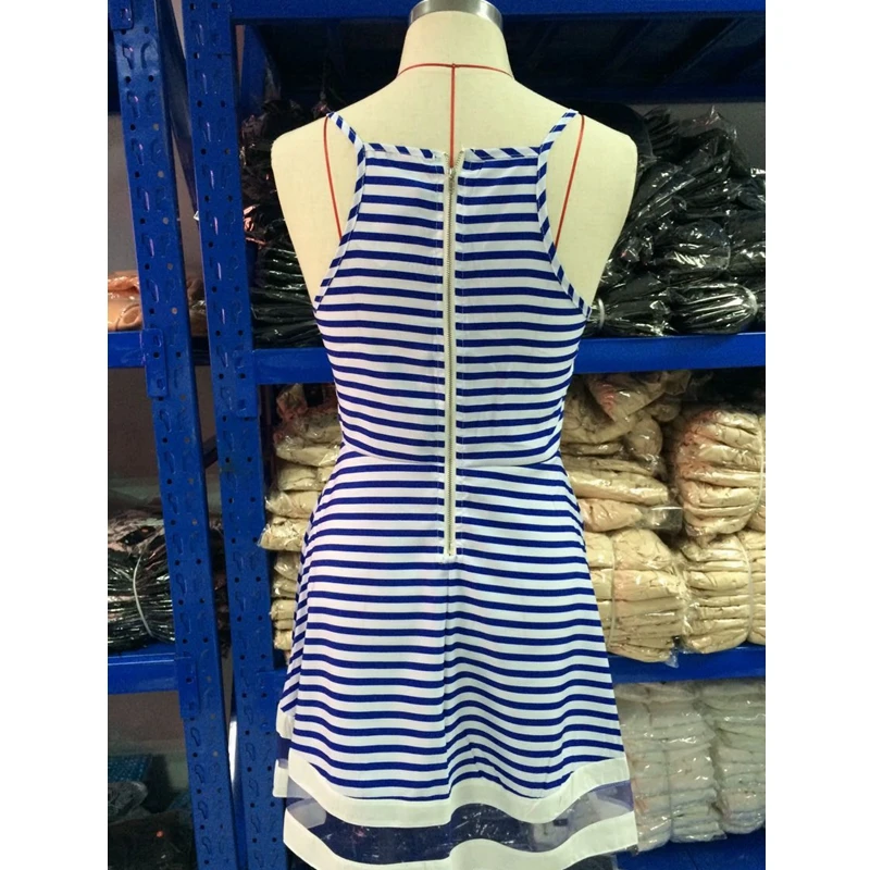 Mandylandy Dress Summer Sexy V-neck Backless Spaghetti Strap Dress Women's Casual Striped Mesh Slim Fit Patchwork Dress
Mandylandy Dress Summer Sexy V-neck Backless Spaghetti Strap Dress Women's Casual Striped Mesh Slim Fit Patchwork Dress
