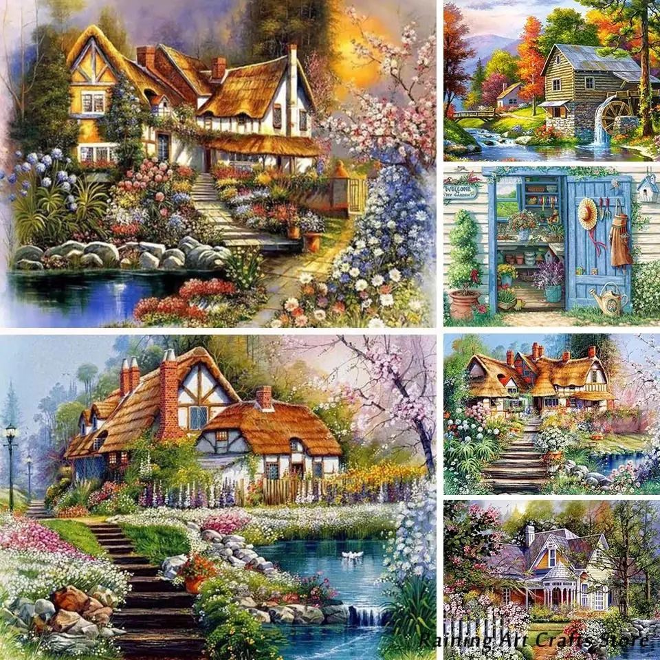 5D Diy Diamond Painting Country House Embroidery Full Round Square Drill Cross Stitch Idyllic Scenery Mosaic Pictures Home Decor
5D Diy Diamond Painting Country House Embroidery Full Round Square Drill Cross Stitch Idyllic Scenery Mosaic Pictures Home Decor