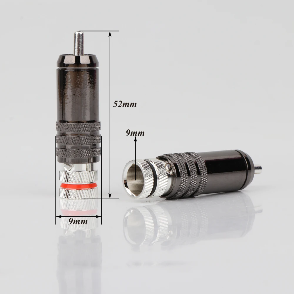 4PCS Hifi Audio Silver plated Brass RCA connector plug RCA Male Interconnect Cable Plug High Quality RCA Cable Jack connector 
4PCS Hifi Audio Silver plated Brass RCA connector plug RCA Male Interconnect Cable Plug High Quality RCA Cable Jack connector