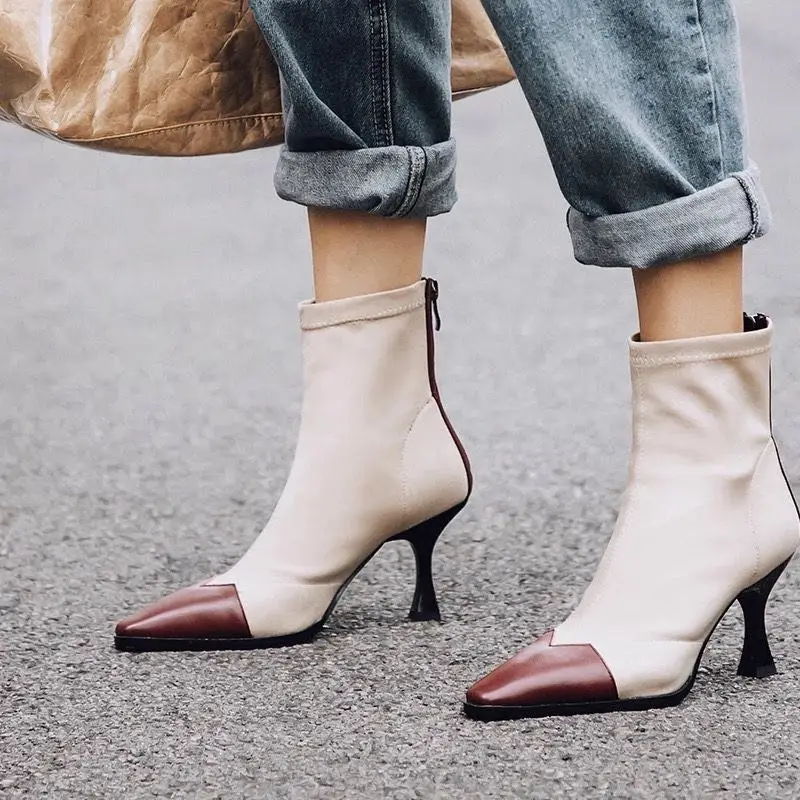 HOT New Stretch Socks Boots Women Shoes Slip Ankle Boots Spring Winter Elegant Square High Heels Shoes Female Plus Size 35-42
HOT New Stretch Socks Boots Women Shoes Slip Ankle Boots Spring Winter Elegant Square High Heels Shoes Female Plus Size 35-42