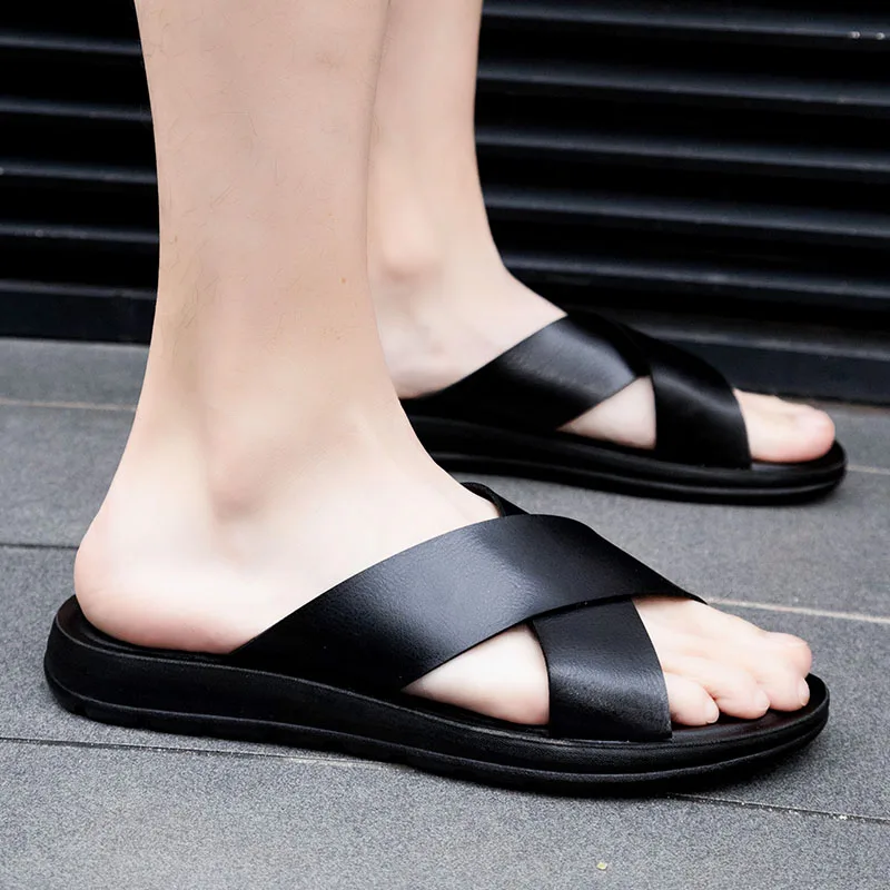 Summer Sandals Men Leather Classic Roman Open-toed Slipper Outdoor Beach Rubber Summer Shoes Flip Flop Water Sandals
Summer Sandals Men Leather Classic Roman Open-toed Slipper Outdoor Beach Rubber Summer Shoes Flip Flop Water Sandals