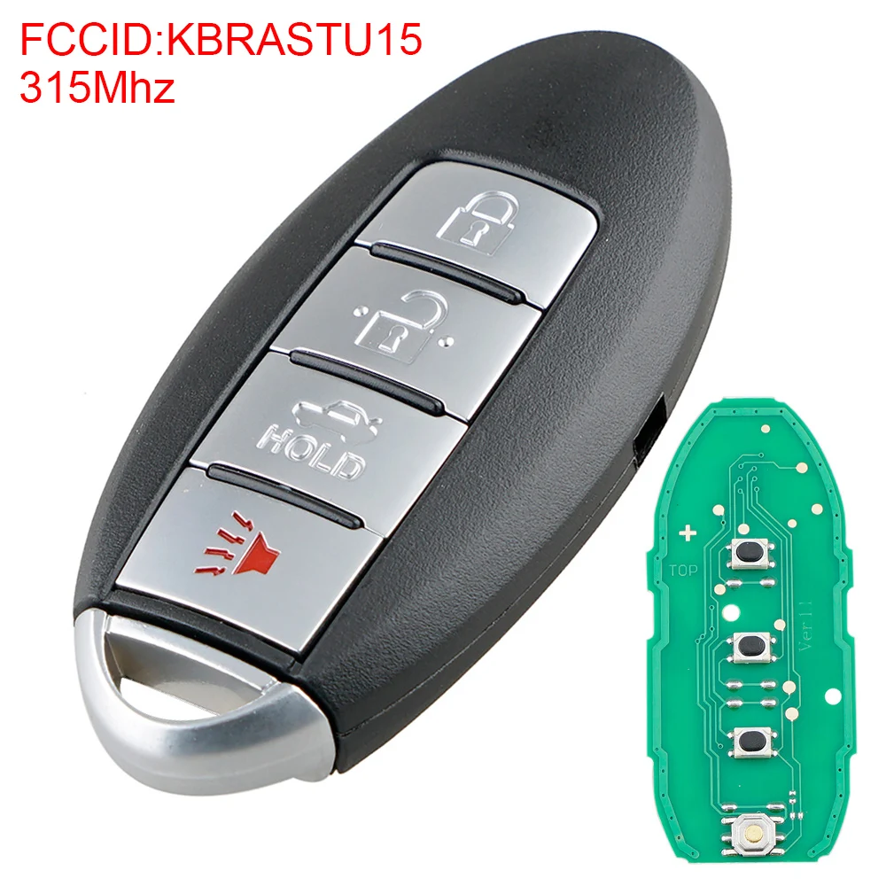 315 МГц 4 кнопки модифицированный дистанционный Автомобильный ключ KBRASTU15 Подходит