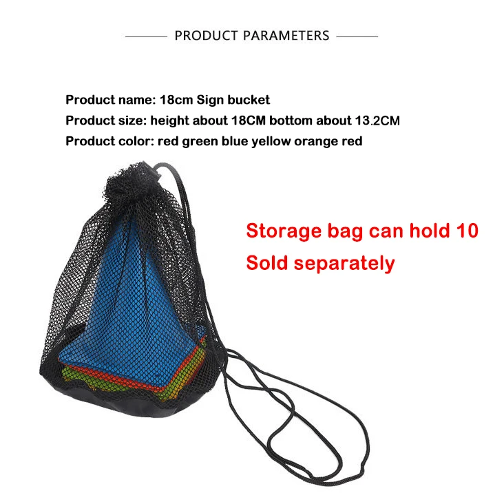 10pcs18CM Sign Bucket Barrier Football Anti-Wind Road Training Cone Roller Pile Springback Marking Cup Symbol Sports Accessories
10pcs18CM Sign Bucket Barrier Football Anti-Wind Road Training Cone Roller Pile Springback Marking Cup Symbol Sports Accessories