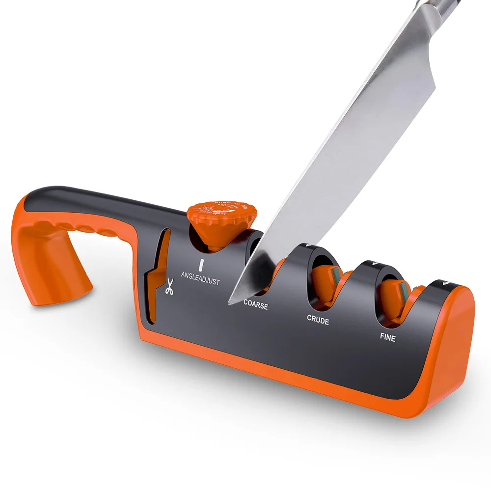 Kitchen Knife Sharpener Adjustable 4 in 1 Manual Knives and Scissor Sharpener Professional Blade Sharpening Tool Sharpener Stone
Kitchen Knife Sharpener Adjustable 4 in 1 Manual Knives and Scissor Sharpener Professional Blade Sharpening Tool Sharpener Stone