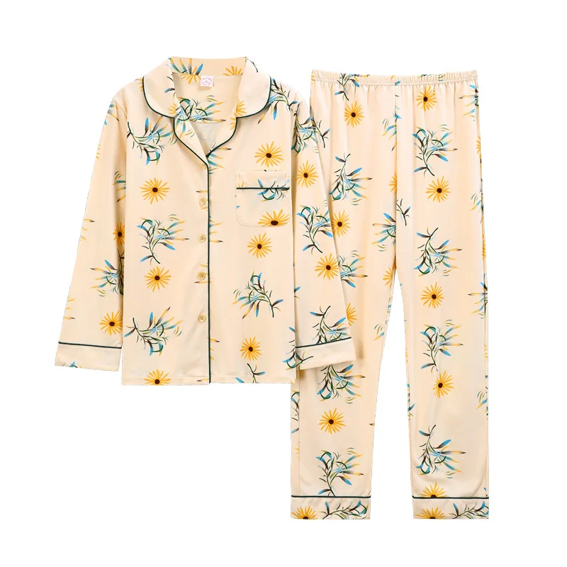 Autumn Newest Cotton Pajamas Set Warm Women Cotton Long-sleeved Cardigan Women's Home Clothes Set Pijamas Mujer Female Home Suit
Autumn Newest Cotton Pajamas Set Warm Women Cotton Long-sleeved Cardigan Women's Home Clothes Set Pijamas Mujer Female Home Suit
