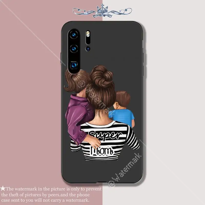 Роскошный чехол для телефона Super Dad Mom Baby Girl Twin чехлы Huawei P20 P30 P40 Lite Pro P Smart Z 2019