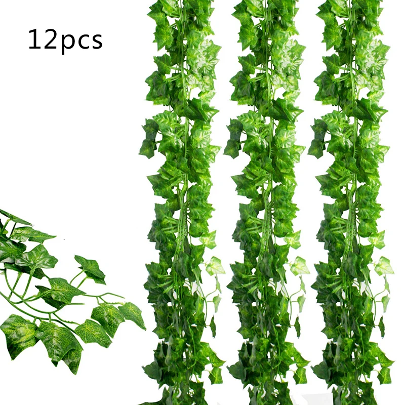 12Pcs Green Artificial Hanging Ivy Leaf Garland Plants Vine Leaves Diy for Home Bathroom Decoration Garden Party Decoration
12Pcs Green Artificial Hanging Ivy Leaf Garland Plants Vine Leaves Diy for Home Bathroom Decoration Garden Party Decoration