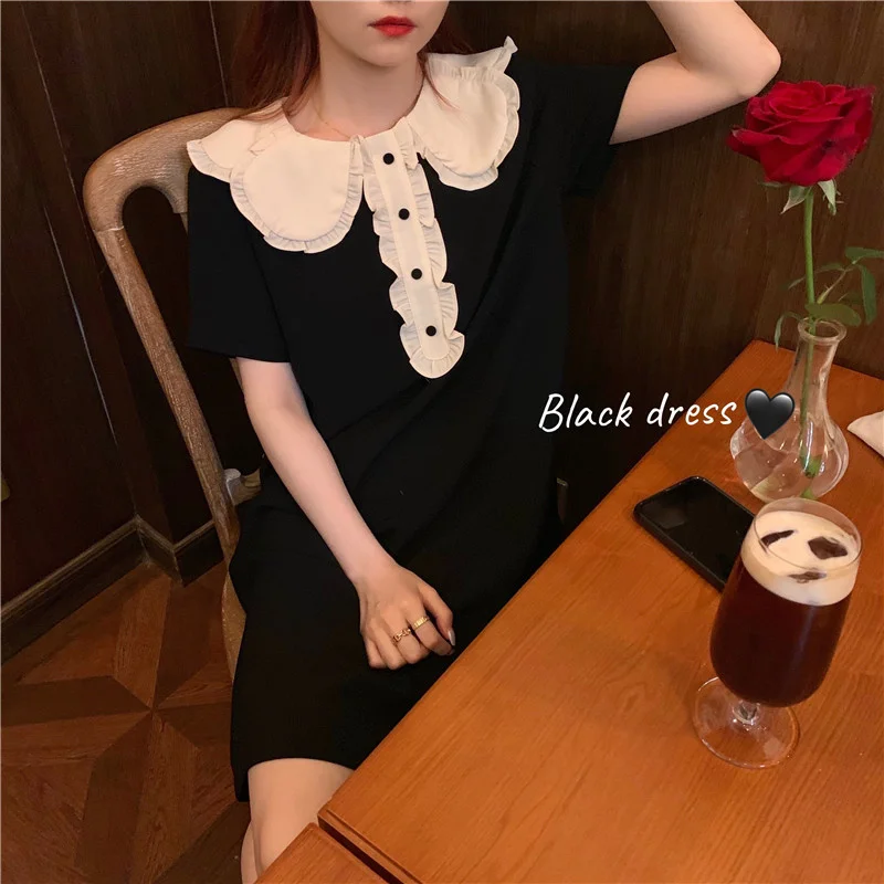 early spring 2021 new Korean versatile casual doll collar stitched medium skirt temperament gentle dress trendy woman
early spring 2021 new Korean versatile casual doll collar stitched medium skirt temperament gentle dress trendy woman