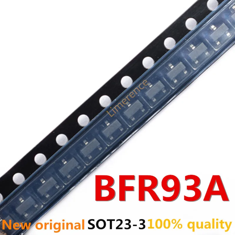 50PCS BFR93A SOT23 BFR93 Radio frequency (RF) bipolar transistor NPN RF TRANSISTOR new original
50PCS BFR93A SOT23 BFR93 Radio frequency (RF) bipolar transistor NPN RF TRANSISTOR new original