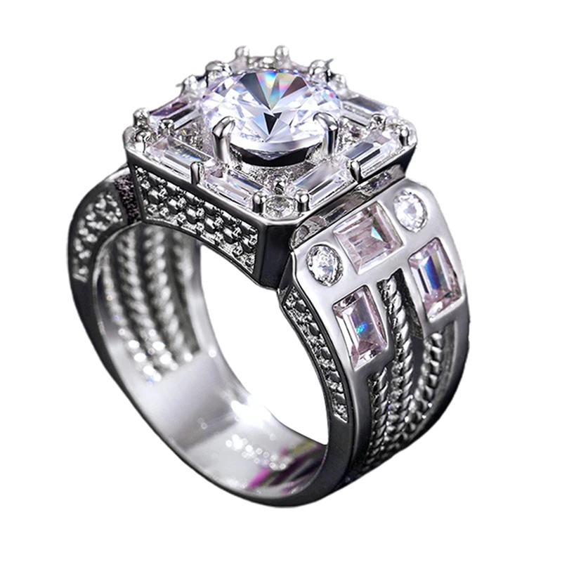 Trendy Jewelry Gorgeous Square Shape Women Wedding Rings Crystal Cubic Zirconia High Quality Elegant Bridal Ceremony Ring
Trendy Jewelry Gorgeous Square Shape Women Wedding Rings Crystal Cubic Zirconia High Quality Elegant Bridal Ceremony Ring