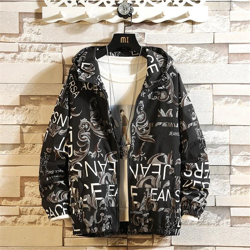 Fashion Brand Spring Autumn Men Casual Streetwear Floral Hoodie Jacket Man Waterproof Clothes Mens Windbreaker Coat Male Outwear
Fashion Brand Spring Autumn Men Casual Streetwear Floral Hoodie Jacket Man Waterproof Clothes Mens Windbreaker Coat Male Outwear