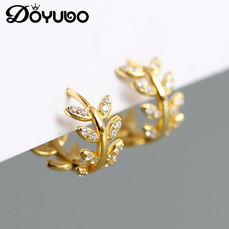 Женские серьги-кольца в виде листьев DOYUBO, из стерлингового серебра 925 пробы с фианитами, VC280
Женские серьги-кольца в виде листьев DOYUBO, из стерлингового серебра 925 пробы с фианитами, VC280