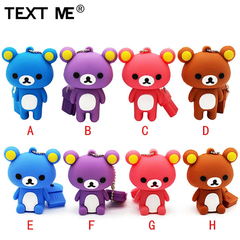 TEXT ME usb 2,0 USB stick8 цветной мини USB флеш-накопитель с медведем 4 ГБ 8 ГБ 16 ГБ 32 ГБ карта памяти
TEXT ME usb 2,0 USB stick8 цветной мини USB флеш-накопитель с медведем 4 ГБ 8 ГБ 16 ГБ 32 ГБ карта памяти