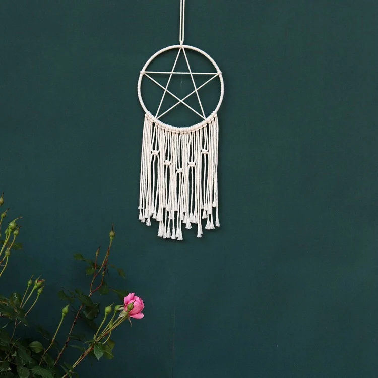 Bohemian Hand-Woven Tapestry Dream Catcher Living Room Bedroom Children's Room Ornaments Nordic Wall Hanging Wall Tapestry
Bohemian Hand-Woven Tapestry Dream Catcher Living Room Bedroom Children's Room Ornaments Nordic Wall Hanging Wall Tapestry