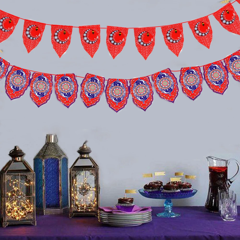 Eid Mubarak Banner Garland Flag RAMADAN KAREEN Decor Islamic Muslim Mubarak Decoration Eid Al Adha Festive Party Supplies
Eid Mubarak Banner Garland Flag RAMADAN KAREEN Decor Islamic Muslim Mubarak Decoration Eid Al Adha Festive Party Supplies