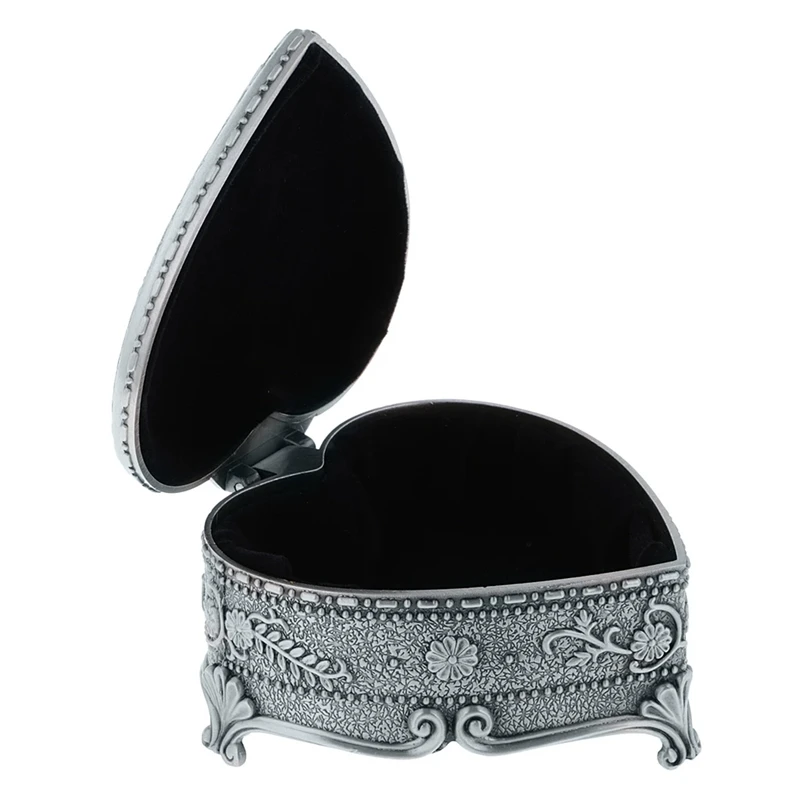 Vintage Heart-Shaped Alloy Gift Box Wedding Ring Box Display Storage Jewelry Box Heart-Shaped Ring Box Jewelry Storage
Vintage Heart-Shaped Alloy Gift Box Wedding Ring Box Display Storage Jewelry Box Heart-Shaped Ring Box Jewelry Storage