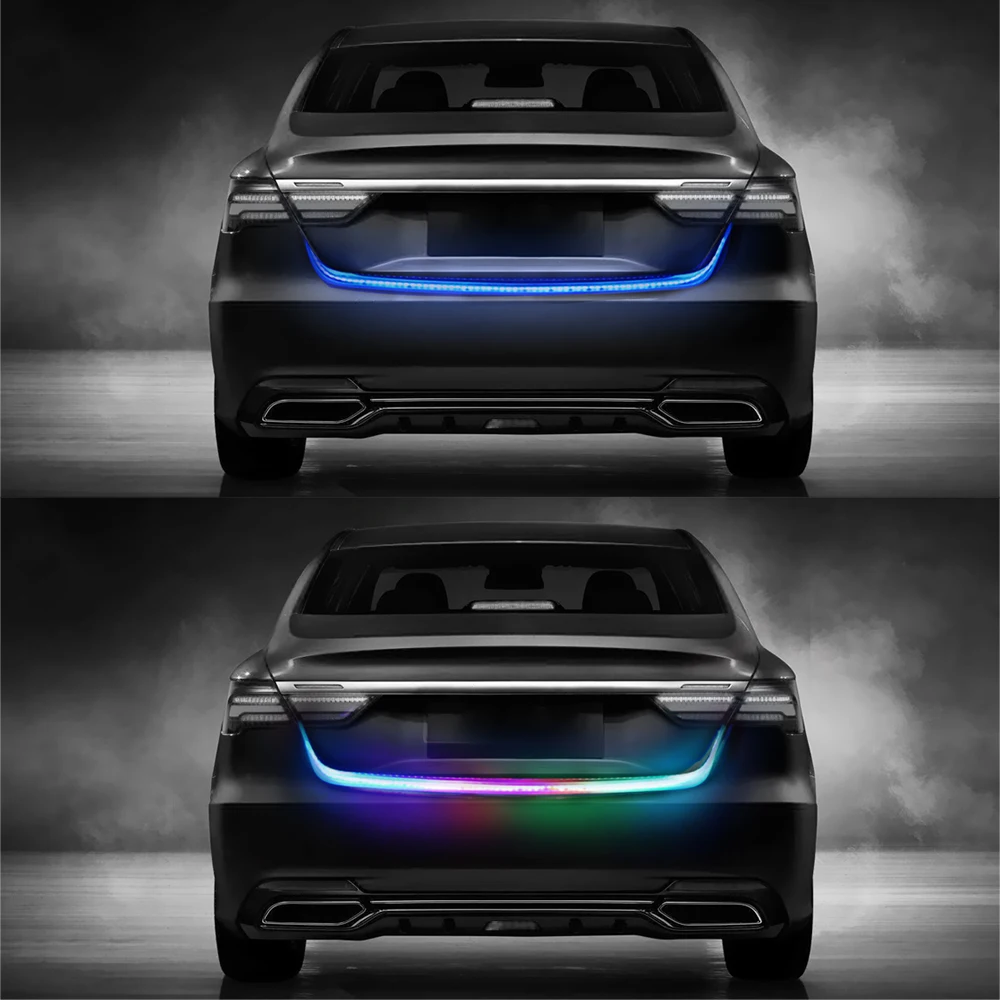 12V Lighting Rear Trunk Tail Light Reverse Warning Light Dynamic Streamer Signal Lamp Brake Turn Signal Car LED Strip 1.2m
12V Lighting Rear Trunk Tail Light Reverse Warning Light Dynamic Streamer Signal Lamp Brake Turn Signal Car LED Strip 1.2m