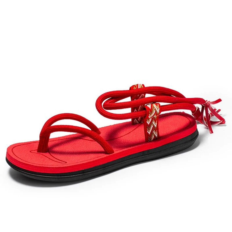 Women Sandals Flip Flops Summer Trend Designer Elastic Band Lace-up Beach Shoes Fashion Gladiator Clip Toe Sandals 2021 New
Women Sandals Flip Flops Summer Trend Designer Elastic Band Lace-up Beach Shoes Fashion Gladiator Clip Toe Sandals 2021 New