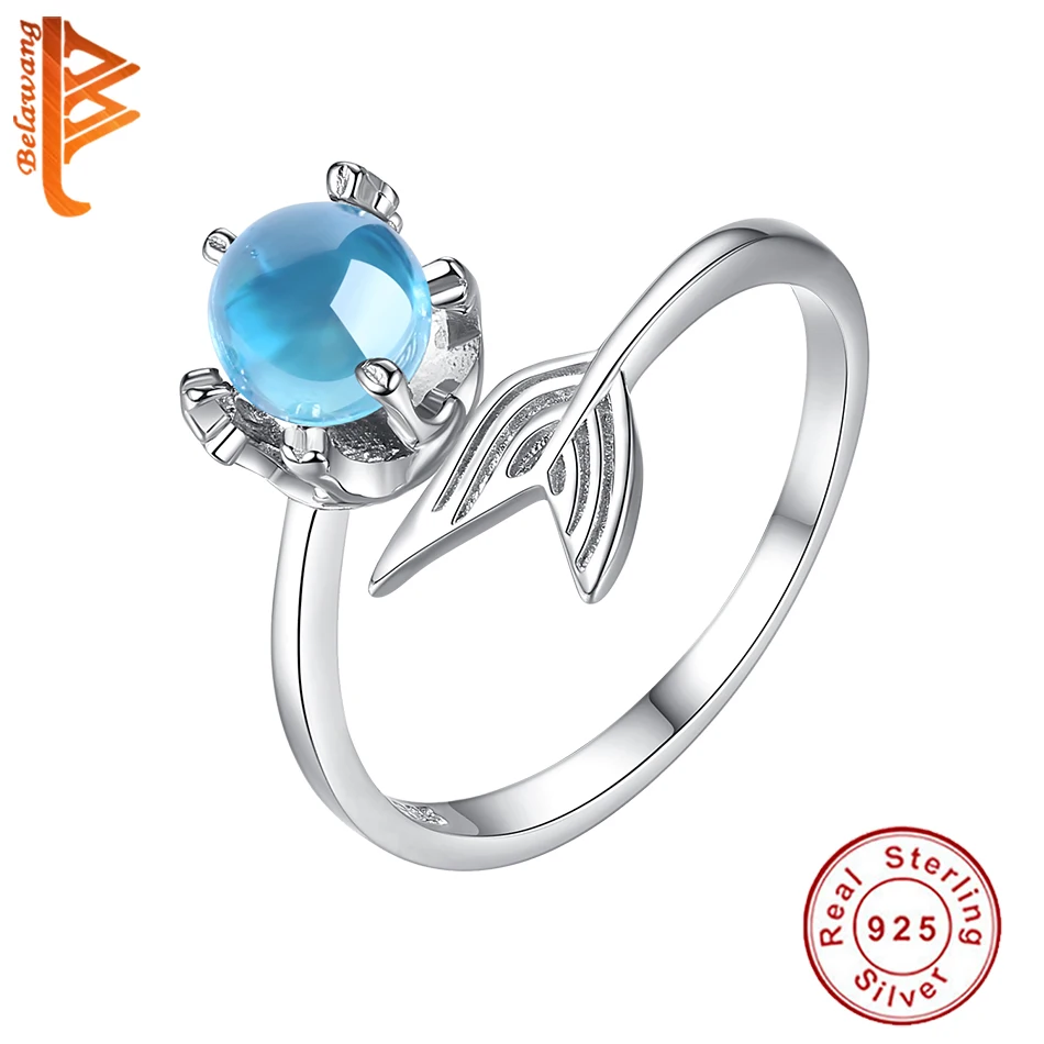 Wholesale 10PCS 925 Sterling Silver Finger Ring with Blue Stone Mermaid Tail Adjustable Rings for Women Fine Jewelry
Wholesale 10PCS 925 Sterling Silver Finger Ring with Blue Stone Mermaid Tail Adjustable Rings for Women Fine Jewelry