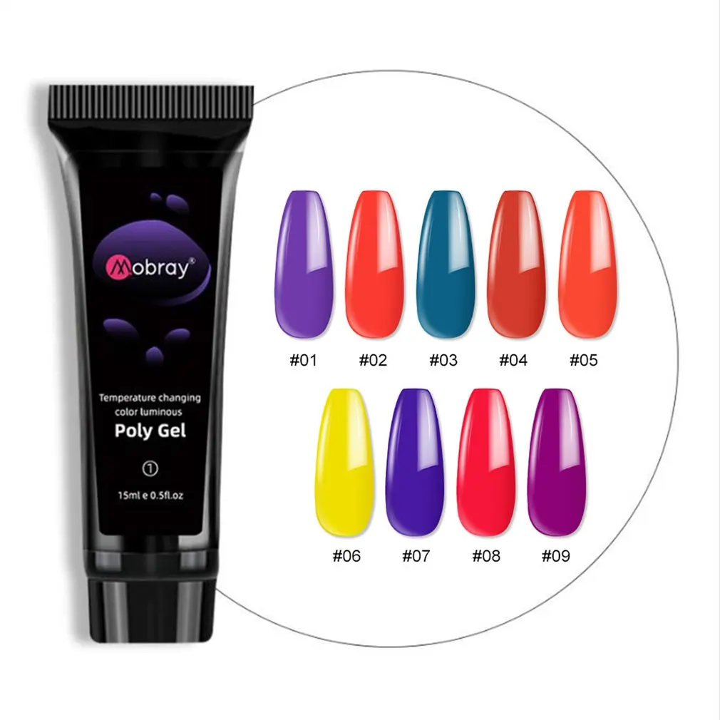 ST192-15ML Mobray Temperature Change Luminous Crystal Extender Extension Glue Manicure Supplies Gift
ST192-15ML Mobray Temperature Change Luminous Crystal Extender Extension Glue Manicure Supplies Gift