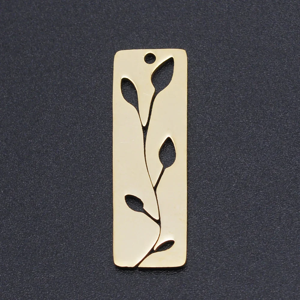 5pcs/lot 100% Stainless Steel Leaf Charms Pendants Wholesale DIY Necklace Bracelet Making Jewelry | Украшения и аксессуары