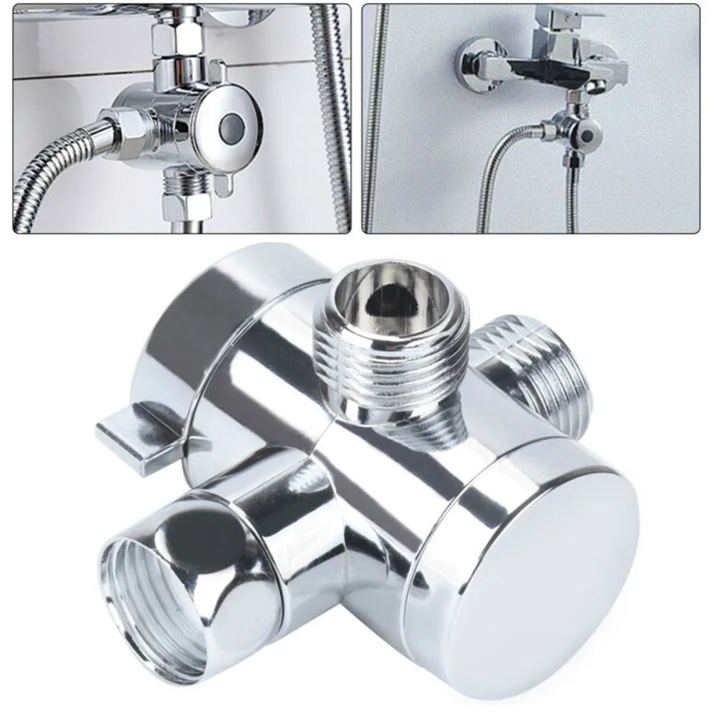 1/2\" BSP Chrome 3-Way T-Adapter Shower Head Diverter Valve For Bath Mixer Tap Three-Way Shower Head Diverter Mount Combo Chrome
1/2\" BSP Chrome 3-Way T-Adapter Shower Head Diverter Valve For Bath Mixer Tap Three-Way Shower Head Diverter Mount Combo Chrome