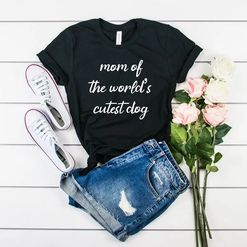 mom of the cutest dog Mother Mama Tshirts print street fashion letters T-Shirts women o-neck short sleeve Leisure Top Tees
mom of the cutest dog Mother Mama Tshirts print street fashion letters T-Shirts women o-neck short sleeve Leisure Top Tees