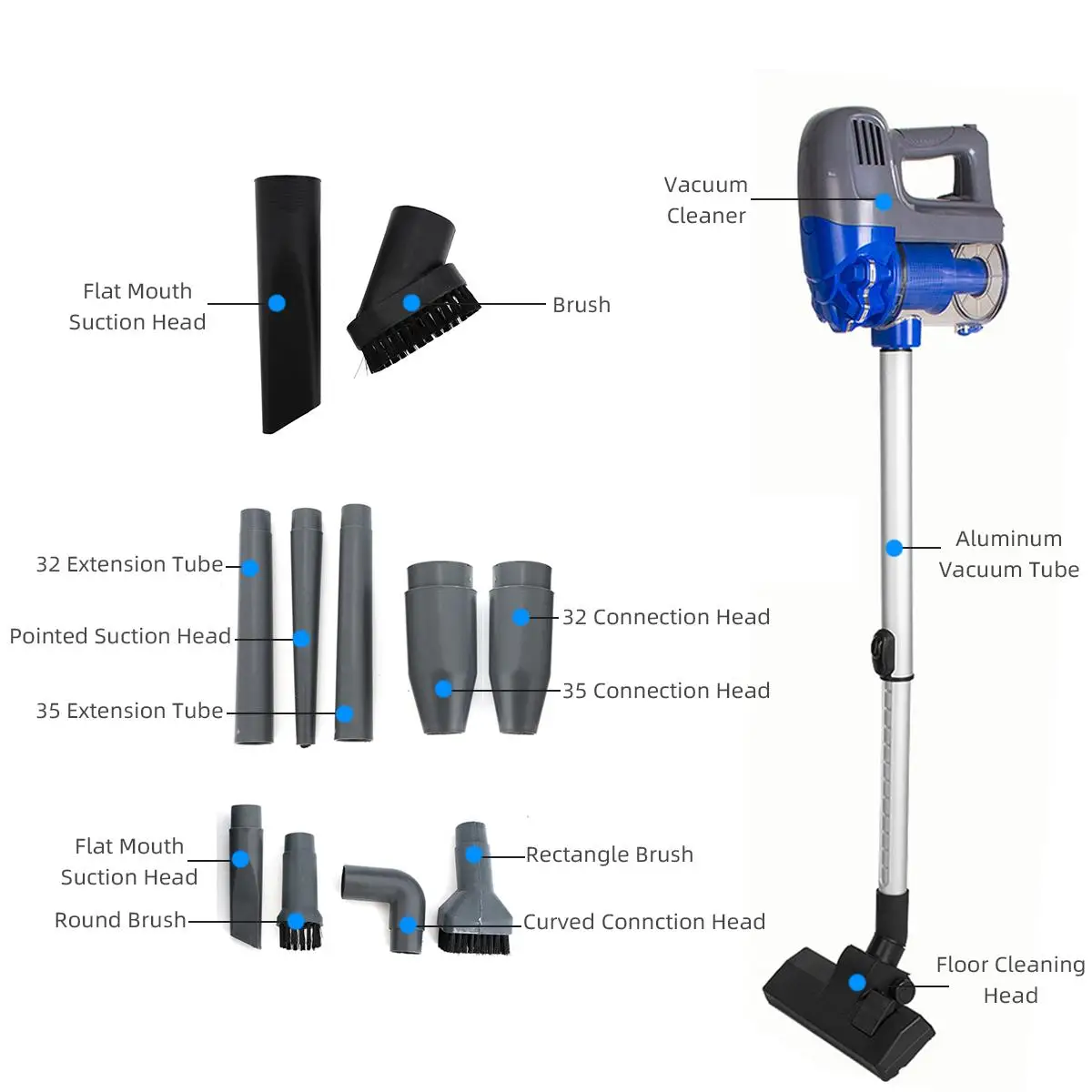 US AU Stock Handheld Vacuum Cleaner Strong Suction Power Ultra-quiet Hand Stick Cordless Stick Aspirator Big Dustbin 220V/110V
US AU Stock Handheld Vacuum Cleaner Strong Suction Power Ultra-quiet Hand Stick Cordless Stick Aspirator Big Dustbin 220V/110V