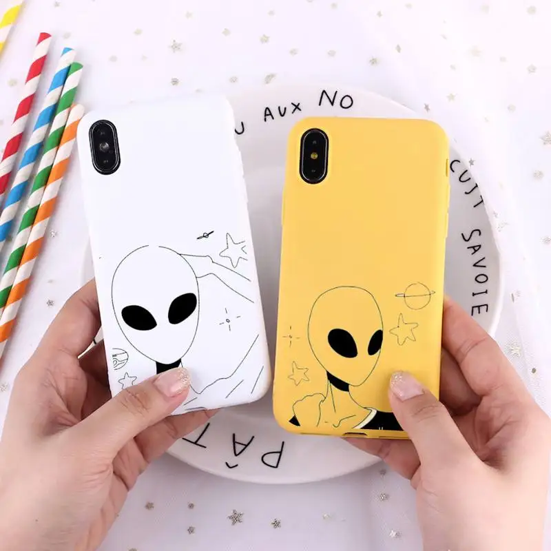 Cute Cartoon alien space Phone Case Candy Color for iPhone 6 7 8 11 12 13 s mini pro X XS XR MAX Plus
Cute Cartoon alien space Phone Case Candy Color for iPhone 6 7 8 11 12 13 s mini pro X XS XR MAX Plus