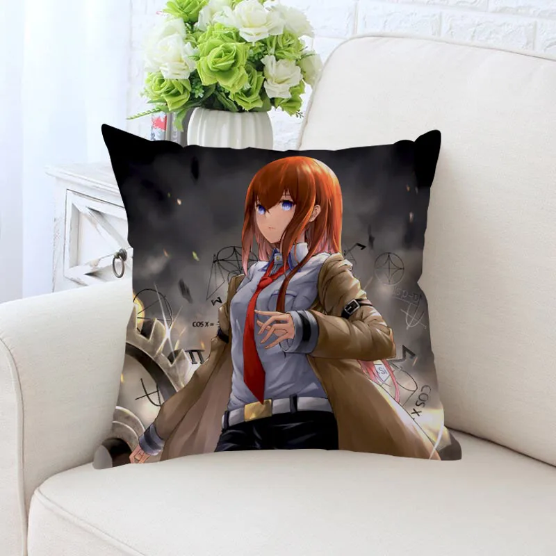 Makise Kurisu Steins;Gate Pillow Cover Decorative Square Zippered Two Side Pillowcase 35x35cm,40x40cm,45x45cm,60x60cm More Size
Makise Kurisu Steins;Gate Pillow Cover Decorative Square Zippered Two Side Pillowcase 35x35cm,40x40cm,45x45cm,60x60cm More Size