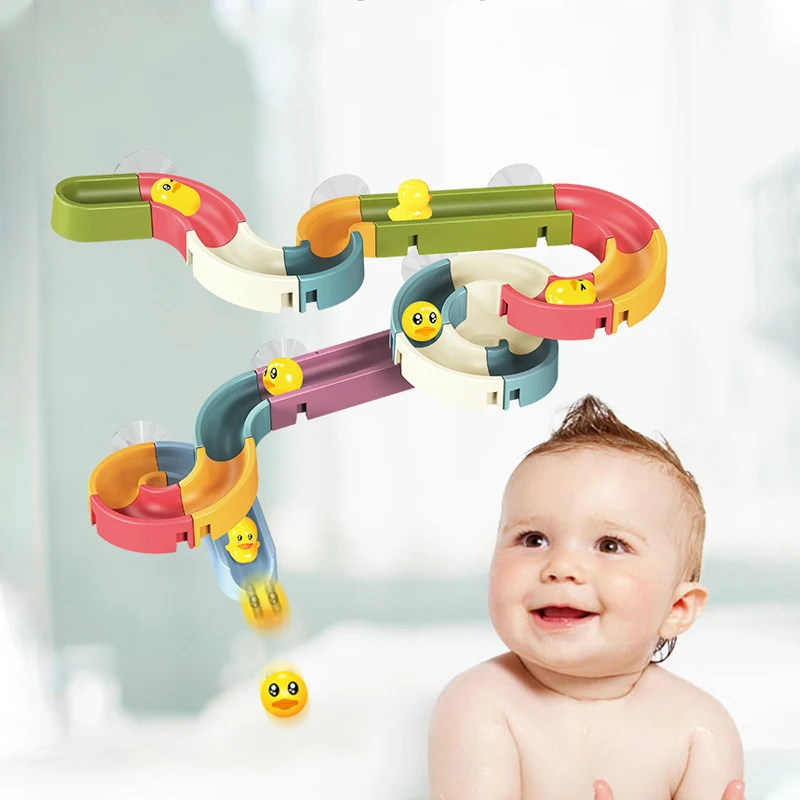 Bath Toys Baby Bathroom Duck DIY Track Bathtub Kids Play Water Games Tool Bathing Shower Wall Suction Set Bath Toys for Children
Bath Toys Baby Bathroom Duck DIY Track Bathtub Kids Play Water Games Tool Bathing Shower Wall Suction Set Bath Toys for Children