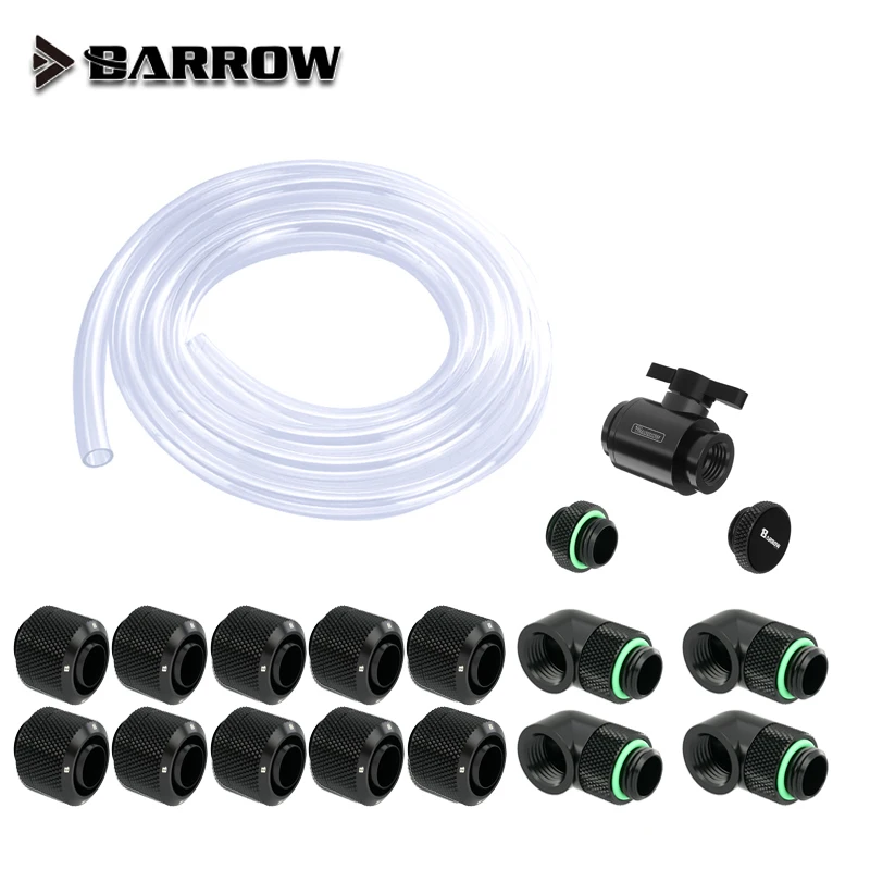 Barrow Fitting Kit use Soft Pipe Hand Compression Connector Joint + Hose Tube + Switch Water Cooling Accessories Fitting
Barrow Fitting Kit use Soft Pipe Hand Compression Connector Joint + Hose Tube + Switch Water Cooling Accessories Fitting