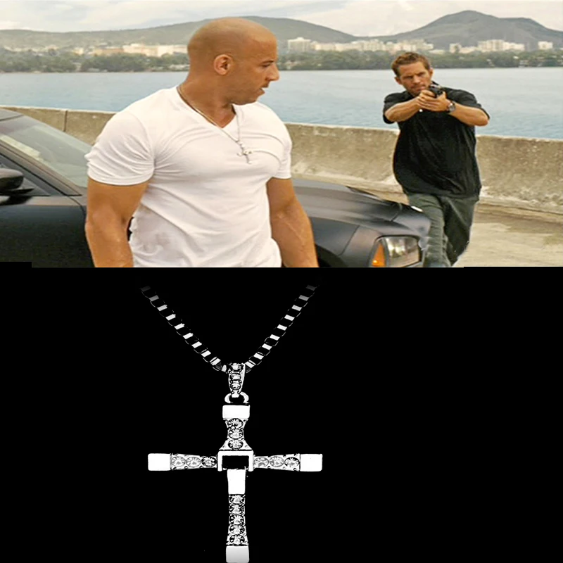 Movie The Fast And The Furious Dominic Toretto Vin Movie Jewelry Rhinestone Pendant Cross Pendant Necklaces For Women Men Fans
Movie The Fast And The Furious Dominic Toretto Vin Movie Jewelry Rhinestone Pendant Cross Pendant Necklaces For Women Men Fans