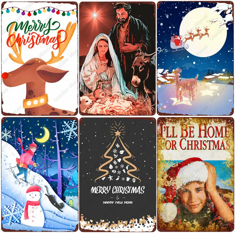 Merry Christmas plaque Retro Metal Tin Sign Bar Cafe home decoration happy new year wall sticker holiday poster metal wall sign
Merry Christmas plaque Retro Metal Tin Sign Bar Cafe home decoration happy new year wall sticker holiday poster metal wall sign