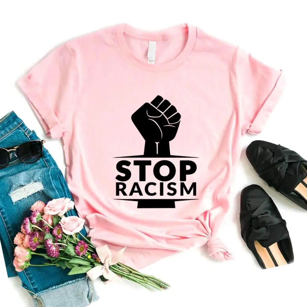 Stop Racism black women Print Women tshirt Cotton Casual Funny t shirt Gift Lady Yong Girl Top Tee 6 Color A-1174
Stop Racism black women Print Women tshirt Cotton Casual Funny t shirt Gift Lady Yong Girl Top Tee 6 Color A-1174