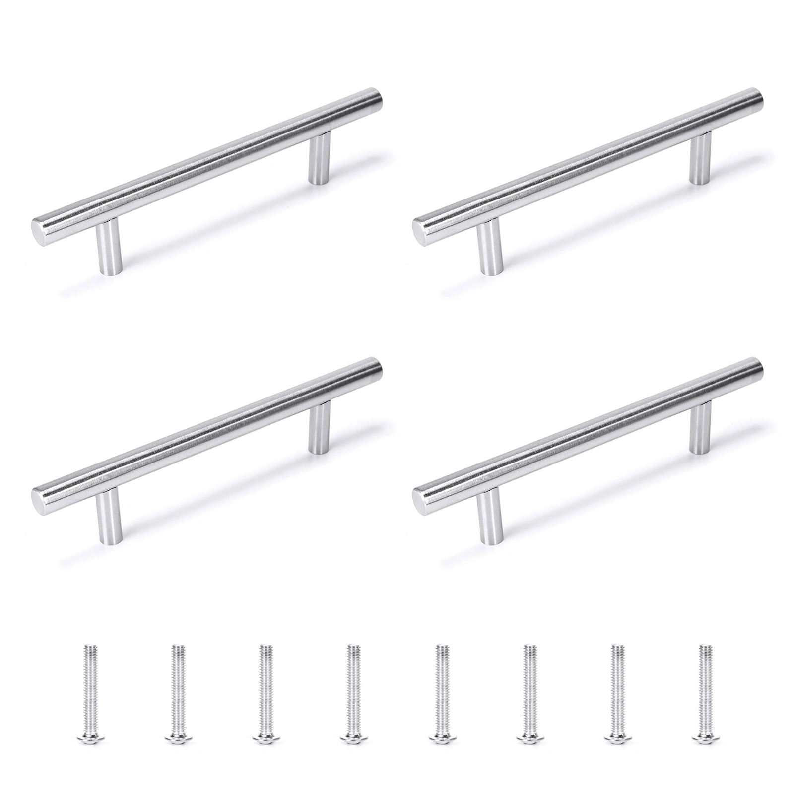 4Pcs/Lot 5.9''Silver Brushed Stainless Steel Handles(3.78''Hole Center)With Screws For Kitchen Cabinet,Furniture Drawer Pulls
4Pcs/Lot 5.9''Silver Brushed Stainless Steel Handles(3.78''Hole Center)With Screws For Kitchen Cabinet,Furniture Drawer Pulls