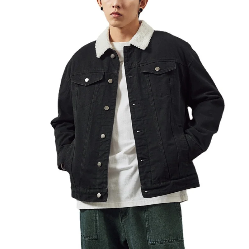 Men Fleece Denim Jacket Coat Plus Size 6XL Winter Turn-down Collar Long Sleeve Coats Male Casual Thicken Warm Jackets Outerwear
Men Fleece Denim Jacket Coat Plus Size 6XL Winter Turn-down Collar Long Sleeve Coats Male Casual Thicken Warm Jackets Outerwear