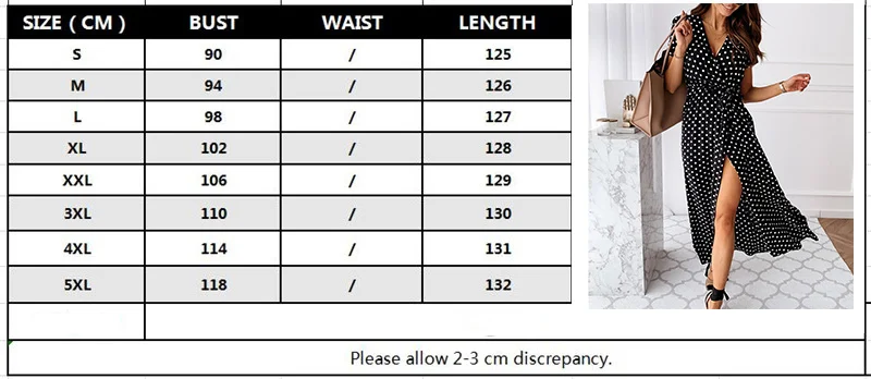 Ladies party dress fashion polka dot split bohemian summer dress ladies clothing casual beach vacation dress long gown women
Ladies party dress fashion polka dot split bohemian summer dress ladies clothing casual beach vacation dress long gown women