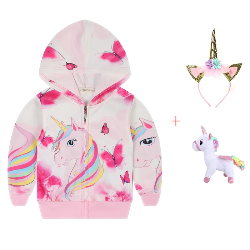Baby Girls Jackets Autumn Cartoon Unicorn Hoodies Kids Clothes Toddler unicornio Sweatshirt Birthday Present Children Clothing 
Baby Girls Jackets Autumn Cartoon Unicorn Hoodies Kids Clothes Toddler unicornio Sweatshirt Birthday Present Children Clothing