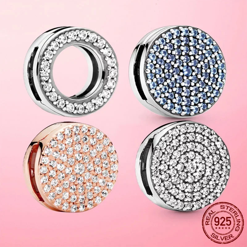 Hot 925 Sterling Silver Bead Round Blue Pave Clip Charm fit Original Pandola Mesh Bracelet DIY fine Jewelry Valentine's Day Gift
Hot 925 Sterling Silver Bead Round Blue Pave Clip Charm fit Original Pandola Mesh Bracelet DIY fine Jewelry Valentine's Day Gift