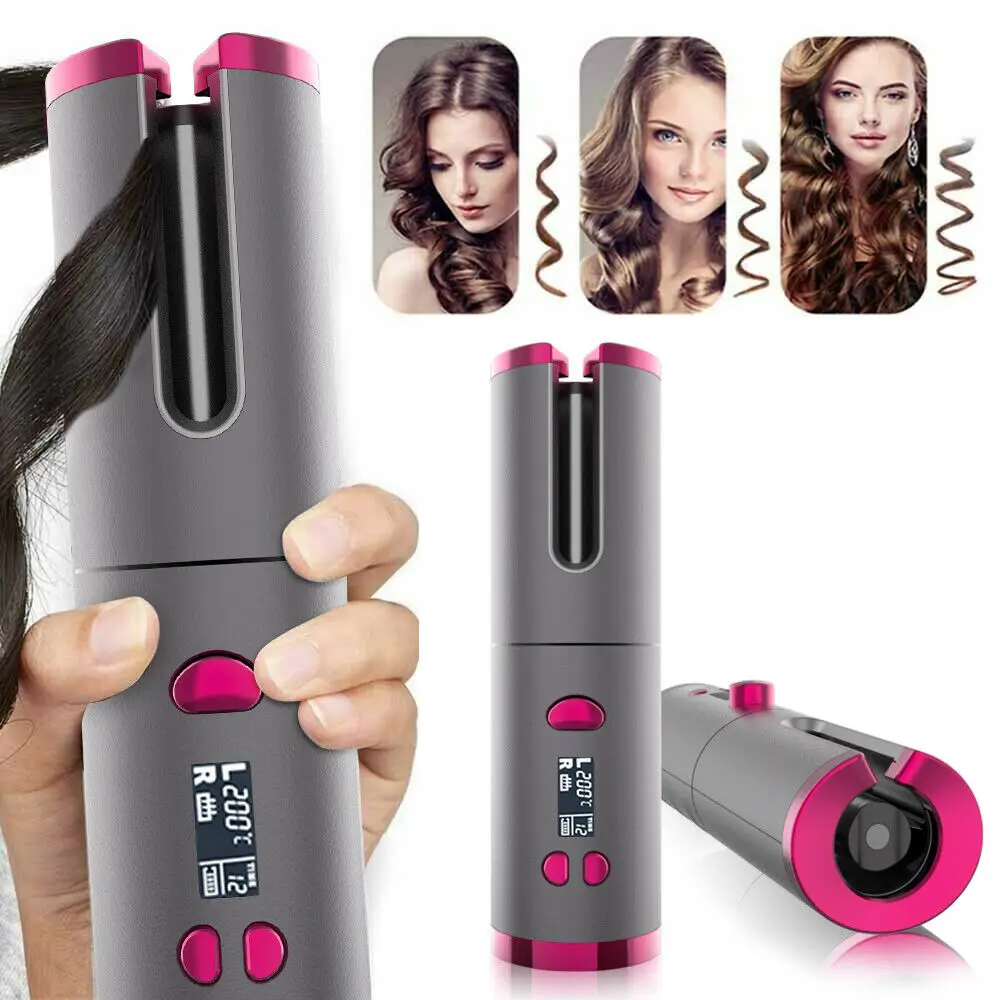 USB Charging Cordless Auto Rotating Ceramic Hair Curler Air Spin N Curl Automatic Curling Iron Wand Hair Waves Shaper Roller
USB Charging Cordless Auto Rotating Ceramic Hair Curler Air Spin N Curl Automatic Curling Iron Wand Hair Waves Shaper Roller