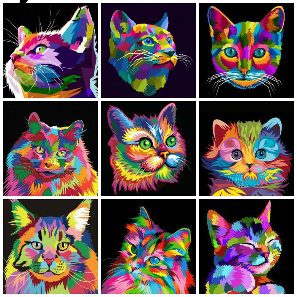 Cartoon Animal Diamond Painting Cross Stitch Color Cat 5D Diy Mosaic Creative Patch Diamond Embroidery Set Inlaid Handmade Gift 
Cartoon Animal Diamond Painting Cross Stitch Color Cat 5D Diy Mosaic Creative Patch Diamond Embroidery Set Inlaid Handmade Gift