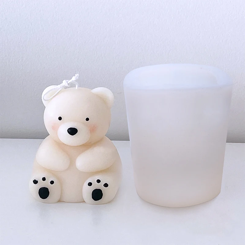 3D Bear Doll Silicone Fondant Mold Chocolate Candy Sugar Craft Mould Clay Soap Candle Mold Wax Ice Tray Cake Decoration Tool
3D Bear Doll Silicone Fondant Mold Chocolate Candy Sugar Craft Mould Clay Soap Candle Mold Wax Ice Tray Cake Decoration Tool