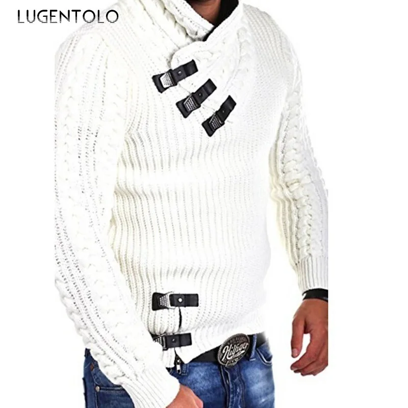Luegntolo Knitted Sweater Men Fashion Long Sleeve Large Size Solid Casual Men's Autumn Winter Street Daily Pullover Sweaters
Luegntolo Knitted Sweater Men Fashion Long Sleeve Large Size Solid Casual Men's Autumn Winter Street Daily Pullover Sweaters