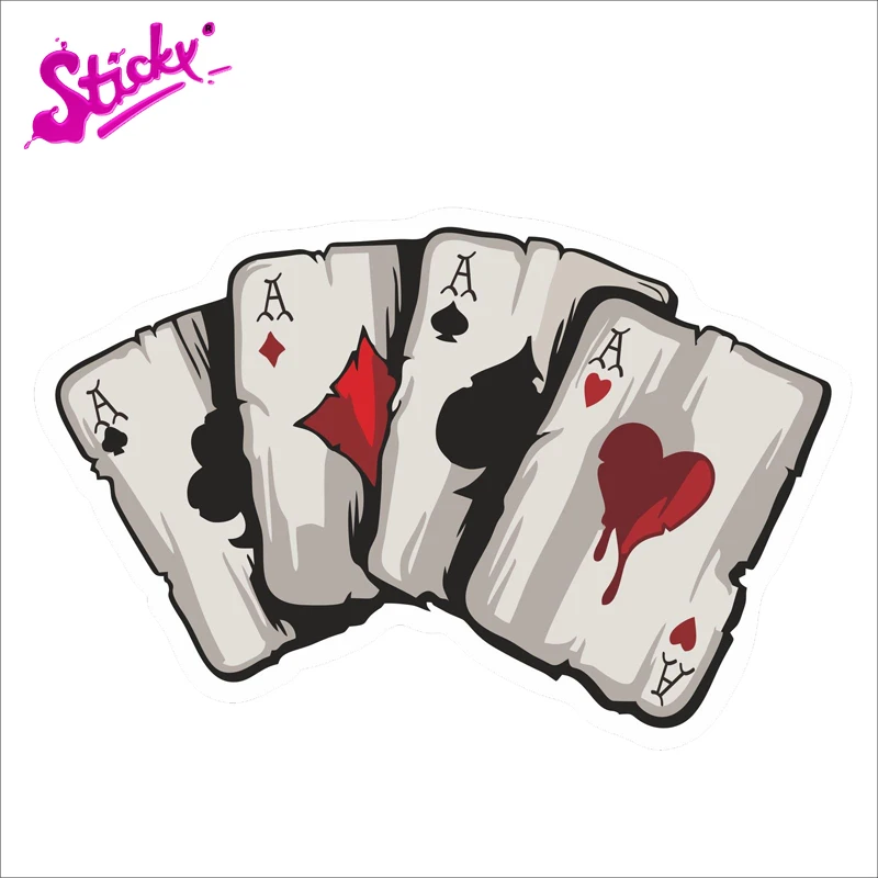 STICKY Cartoon Playing Cards A Car Sticker Decal Decor Motorcycle Off-road Laptop Trunk Guitar PVC Vinyl Sticker
STICKY Cartoon Playing Cards A Car Sticker Decal Decor Motorcycle Off-road Laptop Trunk Guitar PVC Vinyl Sticker