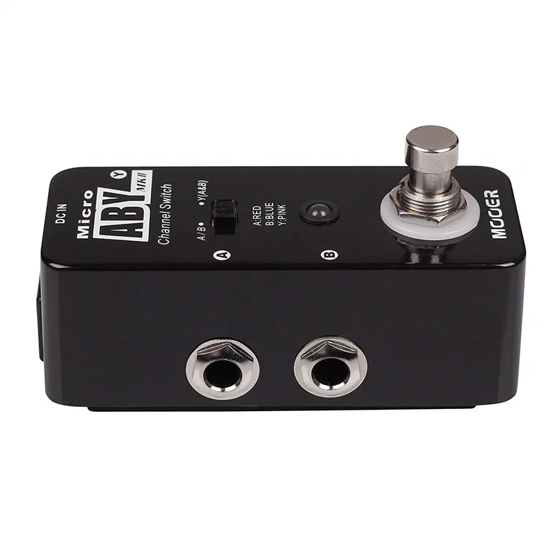 MOOER Micro ABY MKII Channel Switch Pedal switch the one way signal to two different outputs Black
MOOER Micro ABY MKII Channel Switch Pedal switch the one way signal to two different outputs Black