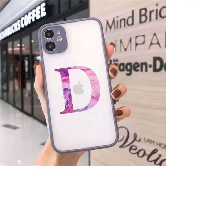 Custom name shell Marble letters Phone Cases Matte Transparent For iPhone 12 Mini 11 Pro XR XS Max 7 8 Plus
Custom name shell Marble letters Phone Cases Matte Transparent For iPhone 12 Mini 11 Pro XR XS Max 7 8 Plus