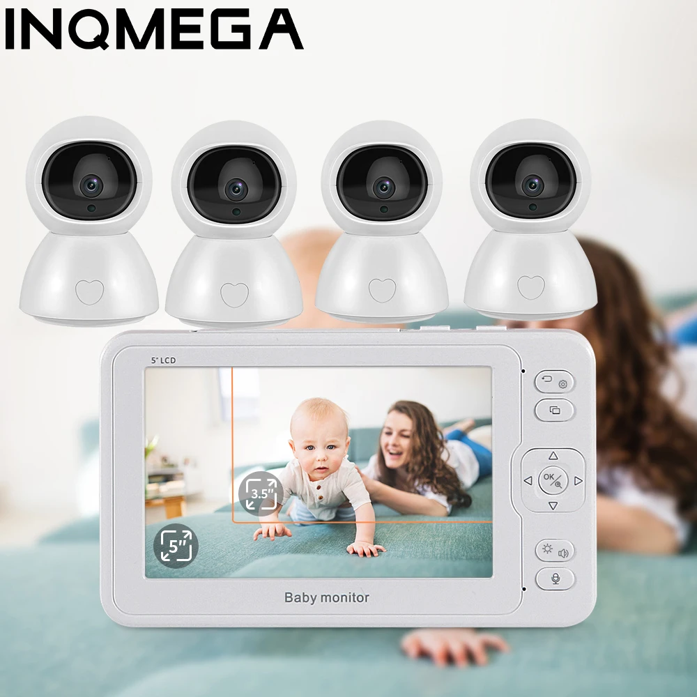 INQMEGA Baby Monitor Night Vision 1 Screen 4/5 Surveillance Camera 5 inch Video 1080P Security Camera Camera Babysitter Babyfoon
INQMEGA Baby Monitor Night Vision 1 Screen 4/5 Surveillance Camera 5 inch Video 1080P Security Camera Camera Babysitter Babyfoon