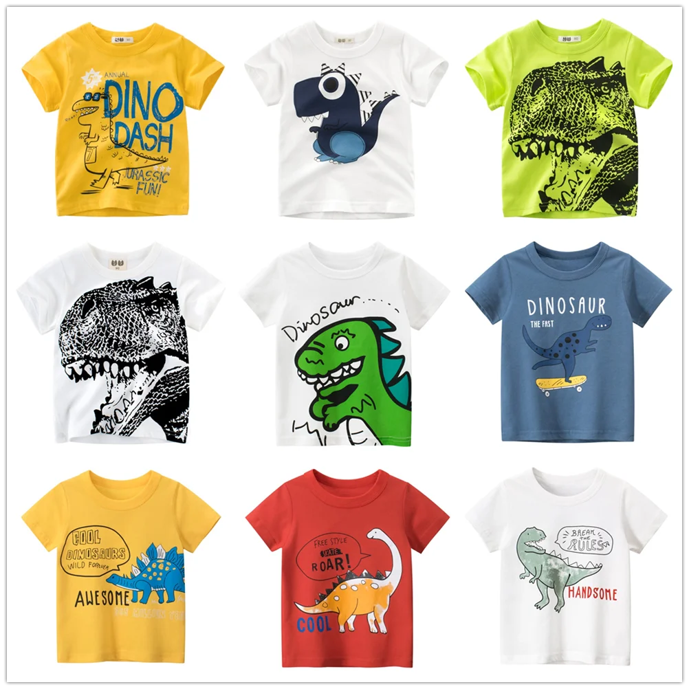 2 3 4 5 6 7 8 Years Kids Boys Clothes 100% Cotton Short Sleeve T-Shirts Dinosaur Cartoon Children Clothes Kids Summer Clothing
2 3 4 5 6 7 8 Years Kids Boys Clothes 100% Cotton Short Sleeve T-Shirts Dinosaur Cartoon Children Clothes Kids Summer Clothing