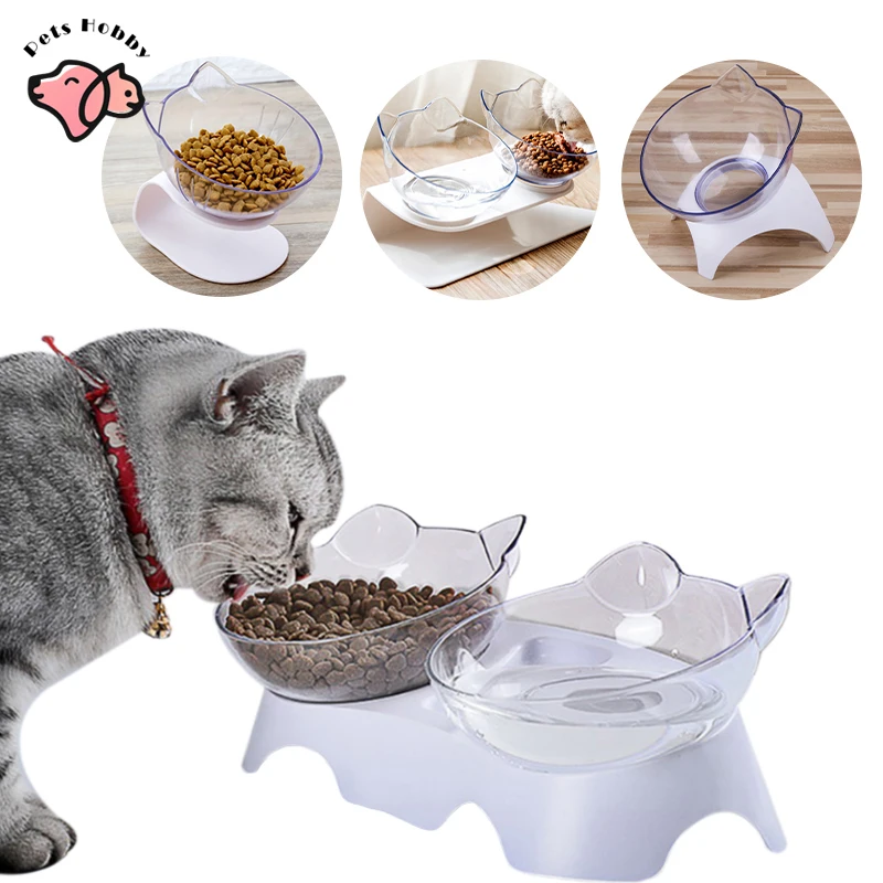 Double Pet Bowl Non-Slip Cat Bowls With Raised Stand White Cute Cat Dog Feeder Food And Water Bowls Pet Product Protect Cervical
Double Pet Bowl Non-Slip Cat Bowls With Raised Stand White Cute Cat Dog Feeder Food And Water Bowls Pet Product Protect Cervical